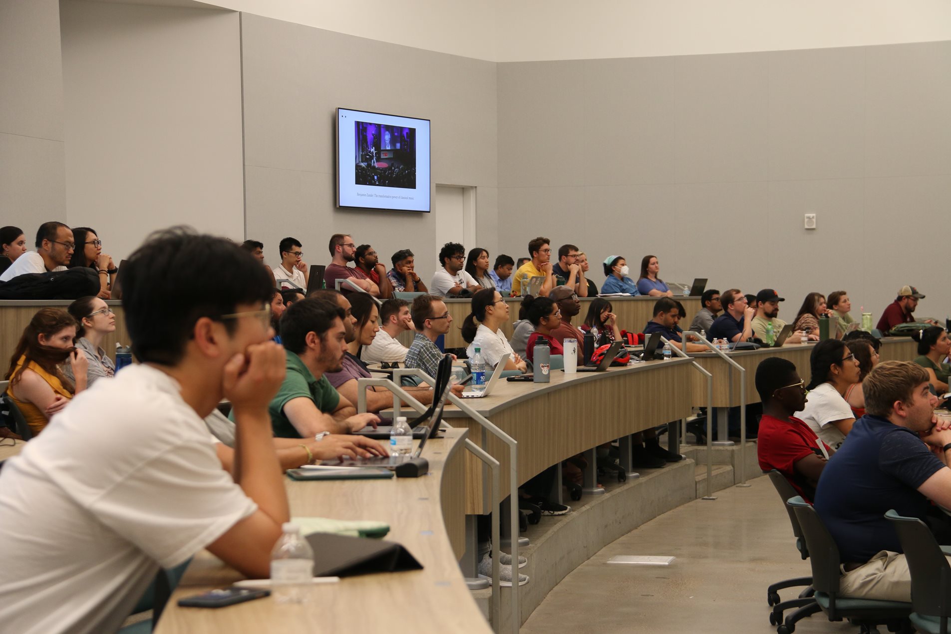 Classroom of Students Listening to AFF Speaker